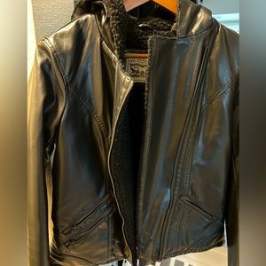 Levi’s faux leather blk